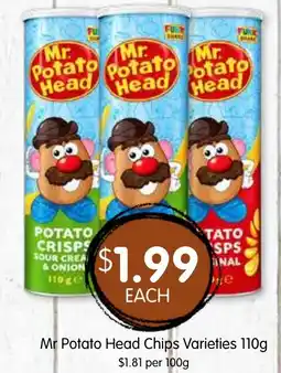 Spudshed Mr Potato Head Chips Varieties offer