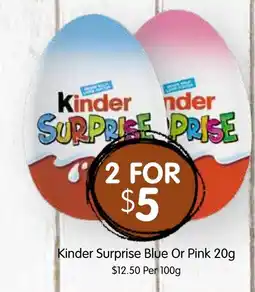 Spudshed Kinder Surprise Blue Or Pink offer