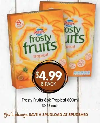Spudshed Peters Frosty Fruits Tropical offer
