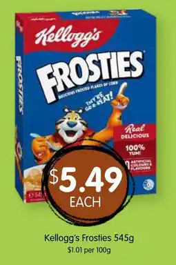 Spudshed Kellogg's Frosties offer
