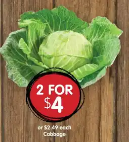 Spudshed Cabbage offer