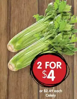 Spudshed Celery offer