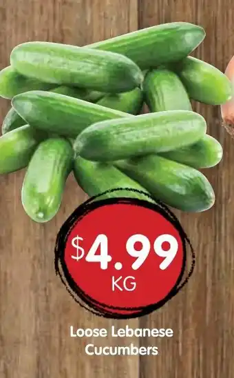 Loose Lebanese Cucumbers