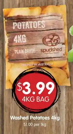 Spudshed Washed Potatoes 4kg offer