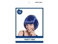 The Party People Shop Bob Wig - Blue offer