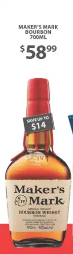 Star Liquor Maker's Mark Bourbon Whisky offer