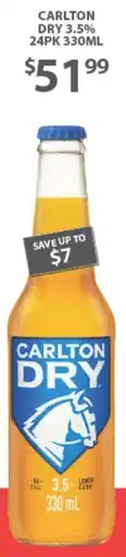 Star Liquor Carlton dry 3.5% offer