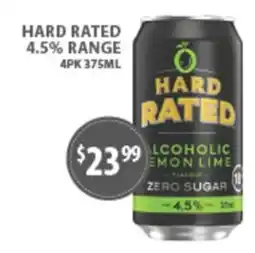 Star Liquor Hard Rated Alcoholic Lemon Lime offer