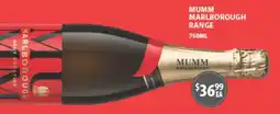Star Liquor Mumm Marlborough Brut Prestige offer