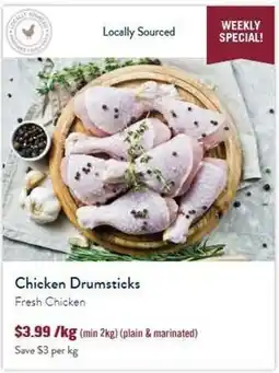 Tasman Butchers Chicken Drumsticks Fresh Chicken offer