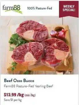 Tasman Butchers Beef Osso Bucco Farm88 Pasture-Fed Yearling Beef offer