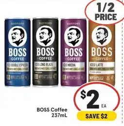 IGA Boss Coffee offer