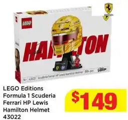 Mr Toys LEGO Editions Formula 1 Scuderia Ferrari HP Lewis Hamilton Helmet offer