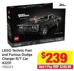 Mr Toys LEGO Technic Fast and Furious Dodge Charger R/T Car offer