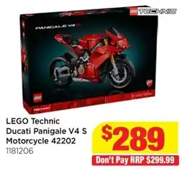 Mr Toys LEGO Technic Ducati Panigale V4 S Motorcycle offer