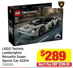 Mr Toys LEGO Technic Lamborghini Revuelto Super Sports Car 42214 offer