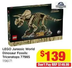 Mr Toys LEGO Jurassic World Dinosaur Fossils: Triceratops offer