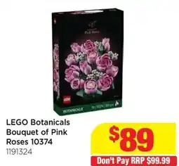 Mr Toys LEGO Botanicals Bouquet of Pink Roses 10374 offer