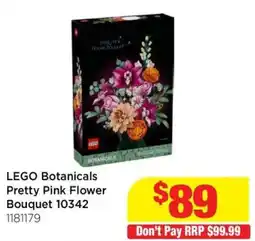 Mr Toys LEGO Botanicals Pretty Pink Flower Bouquet offer