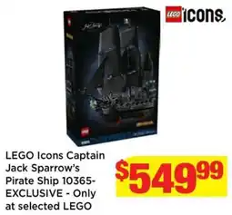 Mr Toys LEGO Icons Captain Jack Sparrow's Pirate Ship offer