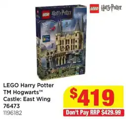 Mr Toys LEGO Harry Potter TM Hogwarts™ Castle: East Wing offer