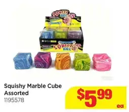Mr Toys Squishy Marble Cube Assorted offer