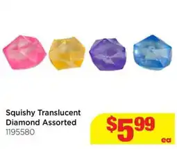 Mr Toys Squishy Translucent Diamond Assorted offer