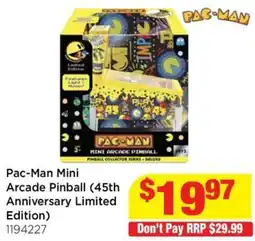 Mr Toys Pac-Man Mini Arcade Pinball offer