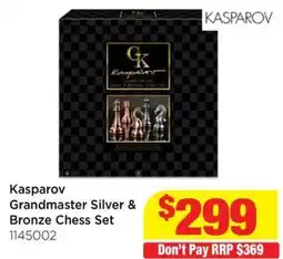 Mr Toys Kasparov Grandmaster Silver & Bronze Chess Set offer