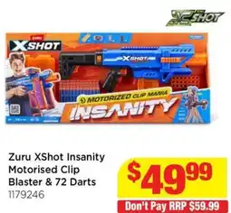 Mr Toys Zuru XShot Insanity Motorised Clip Blaster offer