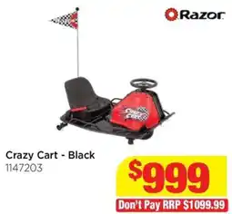 Mr Toys Razor Crazy Cart - Black offer