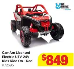 Mr Toys Can-Am Licensed Electric UTV 24V Kids Ride On - Red offer
