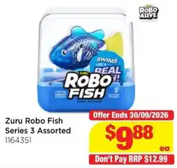 Mr Toys Zuru Robo Fish Series 3 Assorted offer