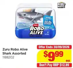 Mr Toys Zuru Robo Alive Shark Assorted offer