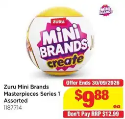 Mr Toys Zuru Mini Brands Masterpieces Series 1 Assorted offer