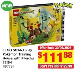 Mr Toys LEGO SMART Play Pokemon Training House with Pikachu offer