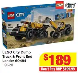 Mr Toys LEGO City Dump Truck & Front End Loader 60494 offer