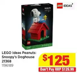 Mr Toys LEGO Ideas Peanuts: Snoopy's Doghouse offer