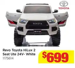 Mr Toys Revo Toyota HiLux 2 Seat Ute 24V- White offer