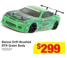 Mr Toys Banzai Drift Brushed RTR Green Body offer