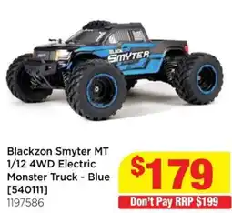 Mr Toys Blackzom Smyter MT 1/12 4WD Electric Monster Truck - Blue offer