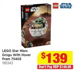 Mr Toys LEGO Star Wars Grogu With Hover Pram 75403 offer