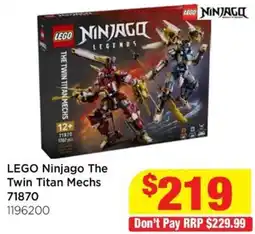 Mr Toys LEGO Ninjago The Twin Titan Mechs offer