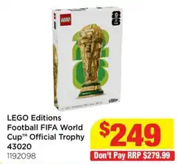 Mr Toys LEGO Editions Football FIFA World Cup™ Official Trophy offer