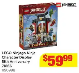 Mr Toys LEGO Ninjago Ninja Character Display 15th Anniversary offer
