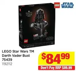 Mr Toys LEGO Star Wars TM Darth Vader Bust offer