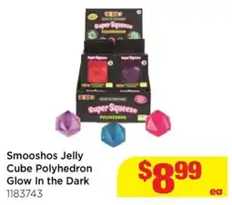 Mr Toys Smooshos Jelly Cube Polyhedron Glow In the Dark offer