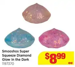 Mr Toys Smooshos Super Squeeze Diamond Glow In the Dark offer