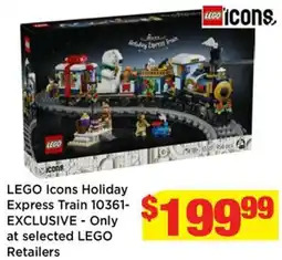Mr Toys LEGO Icons Holiday Express Train offer