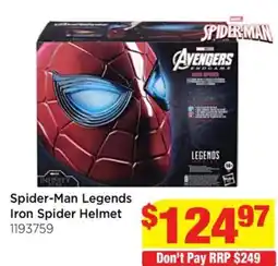 Mr Toys Spider-Man Legends Iron Spider Helmet offer